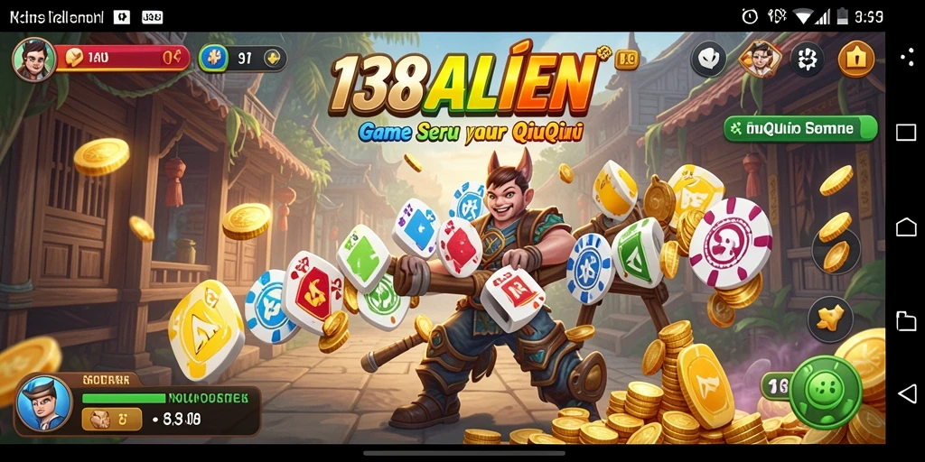 Screenshot gameplay <strong>138ALIEN</strong> menampilkan aksi seru dalam permainan QiuQiu.