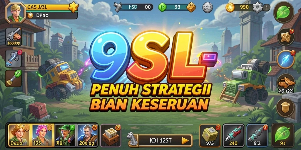 Tampilan gameplay menarik dari 9SL dengan berbagai aktivitas Idle.