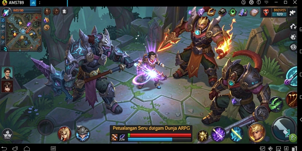 Tampilan seru gameplay ARPG AMS789 dengan petualangan yang mendebarkan.