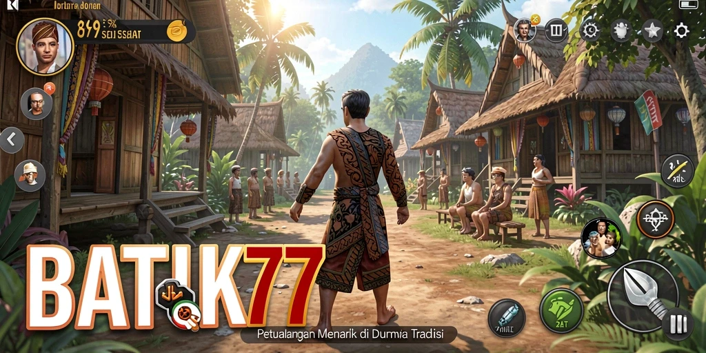 Gameplay menarik dalam dunia batik yang penuh warna.