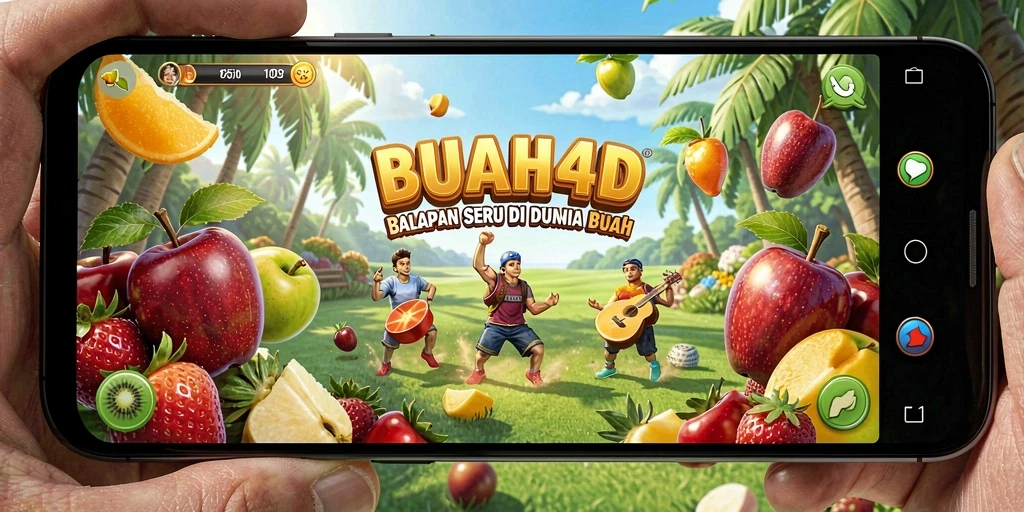 Tampilan utama gameplay BUAH4D dengan balapan yang seru