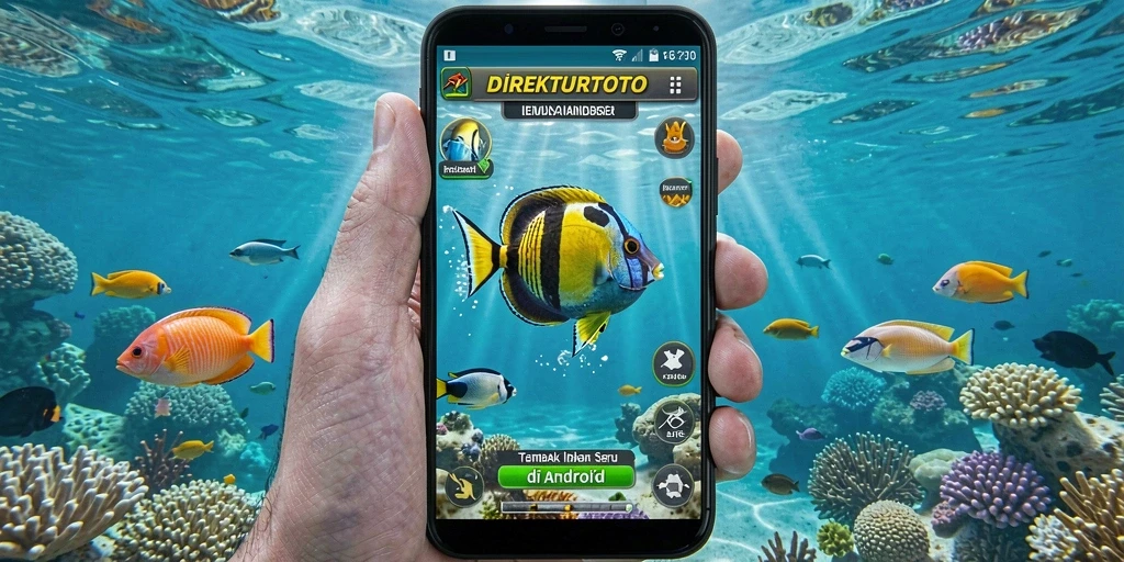 Tampilan gameplay mengasyikkan dalam DIREKTURTOTO saat menembak ikan.