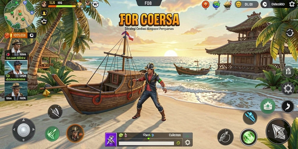 Tampilan menarik dari gameplay strategis F08 yang penuh tantangan.