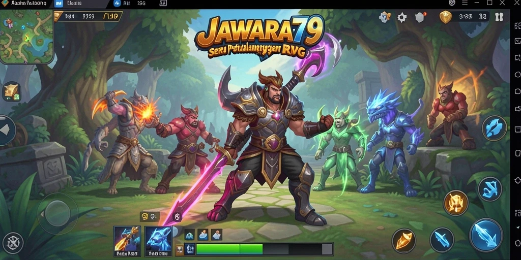 Gameplay seru dalam petualangan RPG JAWARA79 yang menantang.