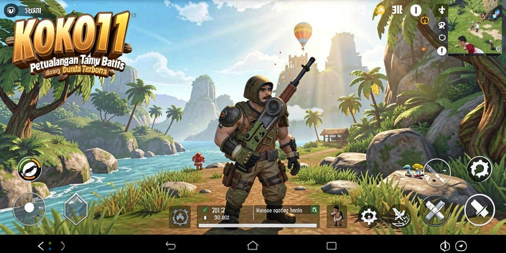 Gameplay KOKO11 menampilkan aksi seru di dunia terbuka yang penuh petualangan.