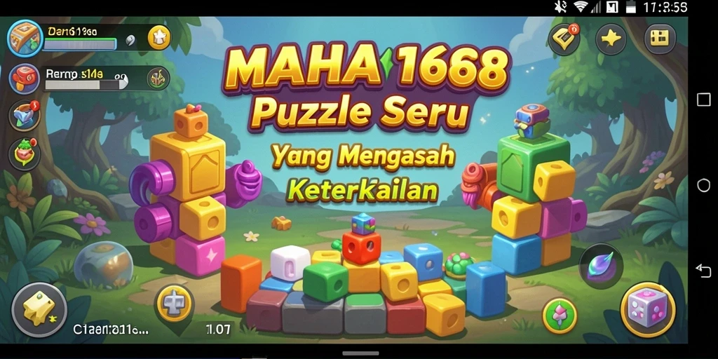Tampilan gameplay MAHA168 yang menarik dan penuh tantangan puzzle.