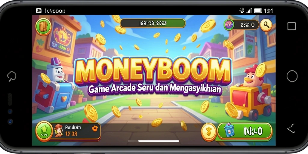 Tampilan gameplay menarik dari MONEYBOOM untuk penggemar Arcade.