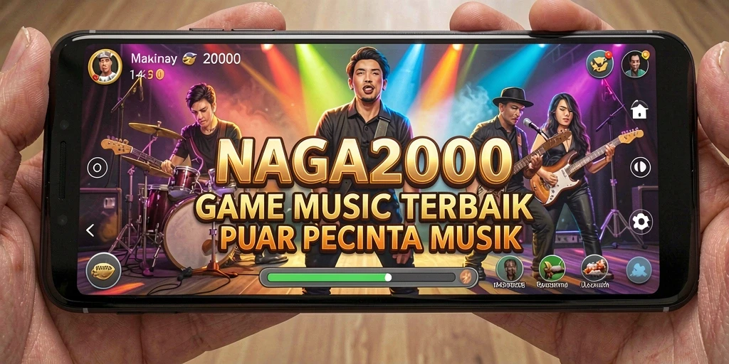 Tampilan gameplay NAGA2000 yang seru dengan musik yang mengalun.