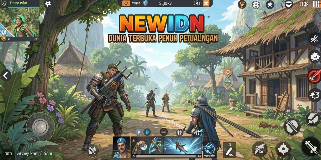 Gameplay seru dan menakjubkan di dunia terbuka NEWIDN.