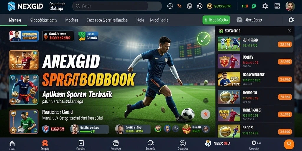 Screenshot gameplay NEXGID menampilkan taruhan olahraga yang menarik.
