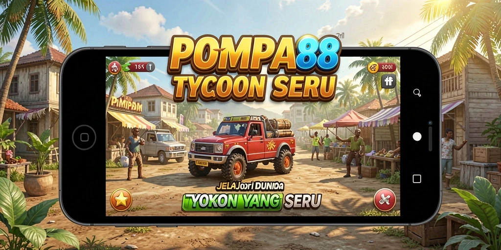 Screenshot gameplay POMPA88 yang menunjukkan tantangan manajemen bisnis.