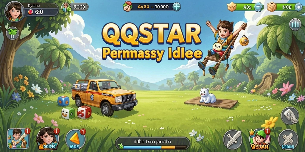 Tampilan gameplay QQSTAR yang menarik dan menawan.