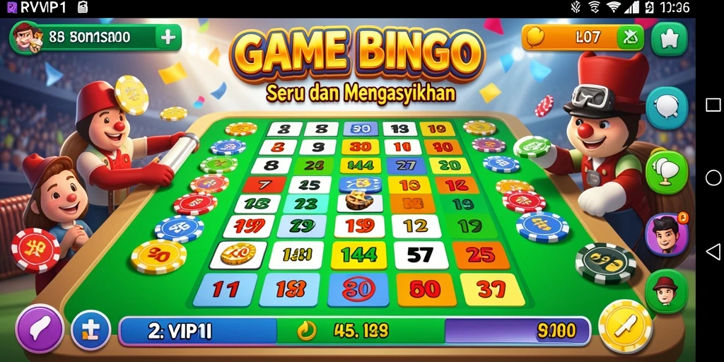 Tampilan gameplay seru di RPVIP1, rasakan keseruan Bingo!