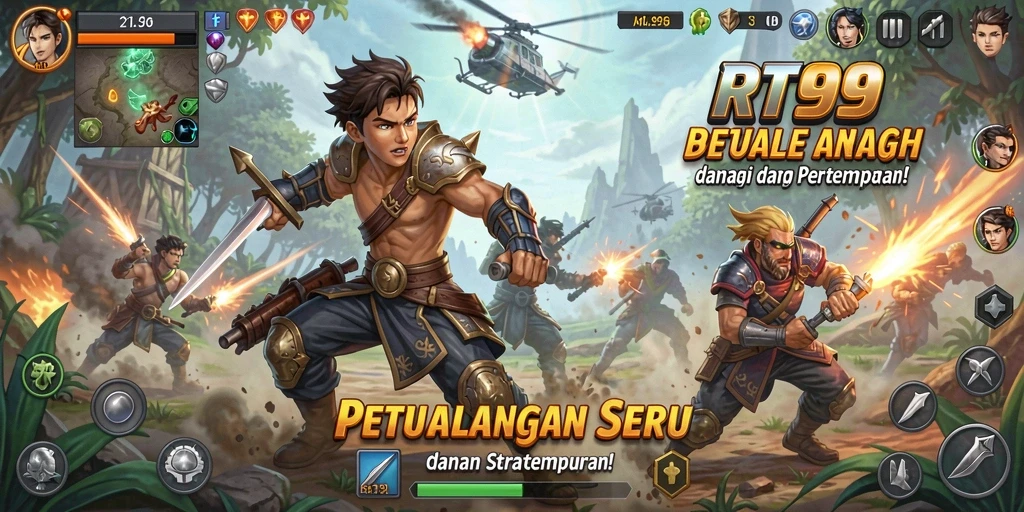 Tangkapan layar gameplay RT99 yang menegangkan dan strategis.