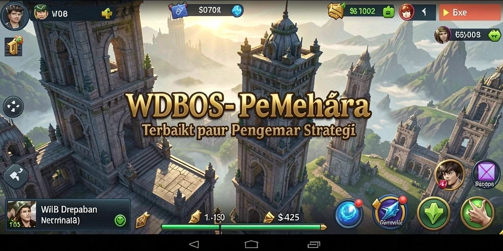 Tangkapan layar WDBOS menampilkan aksi pertahanan menara yang mendebarkan.